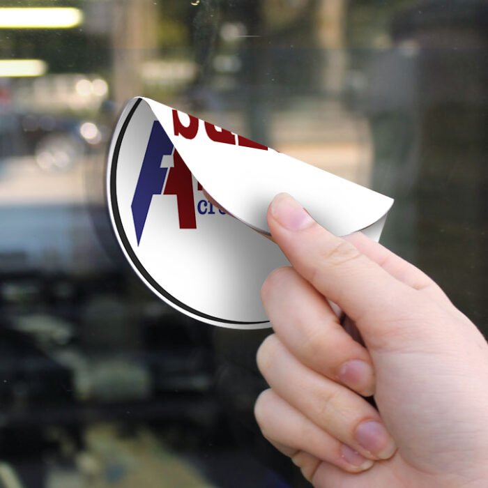 Two Part Stickers Double Sided Stickers | Ampers Design and Printing